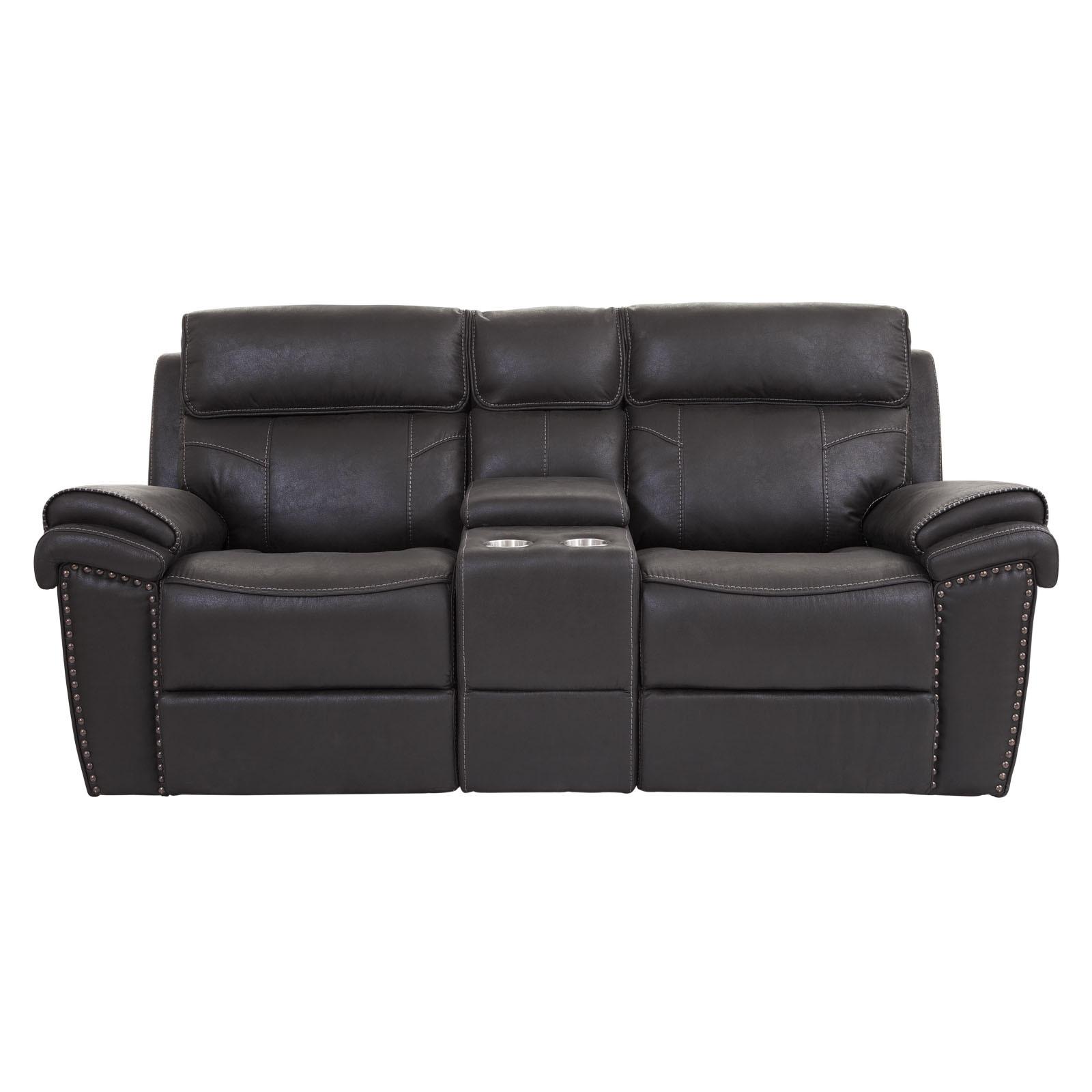 Darshmore glider reclining store loveseat with console